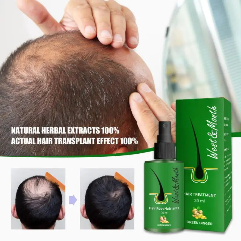 Natural Hair Growth Thickener Regrowth Serum Oil Fast Grow Hair for Hair Loss Care Products Men & Women