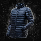 Men's Lightweight Water-Resistant Packable Puffer Jacket 2023 New Arrivals Autumn Winter Male Fashion Stand Collar Down Coats