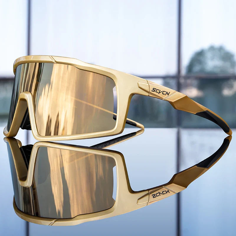 SCVCN Outdoor Polarized Cycling Sunglasses MTB Road UV400 Climbing Goggles Men Woman Driving Bike Bicycle Cycling Eyewear Hiking