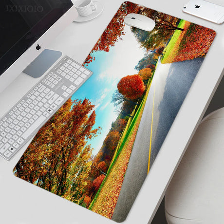 Mouse Pad Gaming Highway Scenery XL HD New Computer Mousepad XXL MousePads Mechanical Keyboard Pad Office Soft Carpet Mice Pad