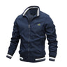 2024 New Embroidery CARTELO Men's Business Fashion Jacket Stand Collar Casual Zipper Jacket Outdoor Sports Coat Windbreaker