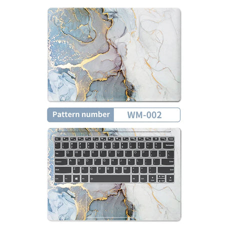 DIY Marble Cover Laptop Skins Vinyl Stickers 13"14"15.6"17.3"PVC Film Waterproof Skin Decorate Decal for Macbook/Lenovo/HP/Acer