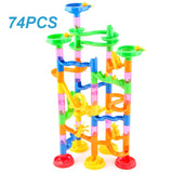 Marble Run Race Track Building Blocks Kids 3D Maze Ball Roll Toy DIY Educational Marble Run Race Coaster Set For Children Gifts