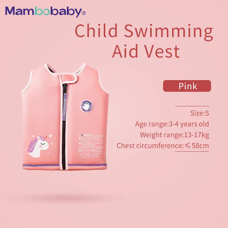 Mambobaby  Swimming Buoyancy Vest Jacket Air Free Baby Swimming Ring Puddle Jumper Safety Kids swim Aid Vest