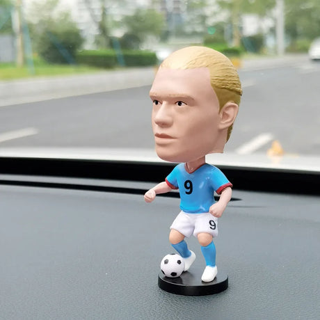 Quality Auto interior Decoration Accessory Q-Version Bobblehead Football Star Spring Head Ornament Car Decor Accessories Voiture