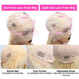 Luvin 30 40 Inch 13x4 Straight 613 Blonde Human Hair Wigs 250% Transparent Remy Brazilian 13x6 Color Lace Frontal Wig For Women