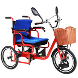 Pedal Three-Wheeler Tricycle Walking Assist for The Paralysis Folding Disabled Elderly Rehabilitation Training Mobility Aids