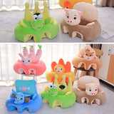 Cartoon Baby Sitting Chair Washable No Filler Baby Feeding Sofa Breathable Feeding Chair Cases Antiskid for Toddlers Supplies