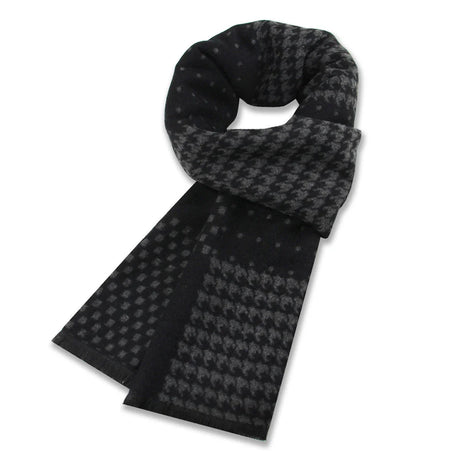 High Quality Men Scarf Autumn Winter Plaid Knitted Wool Muffler Male Business Classic Thick Warm Shawl Gentlemen Chrismas Gift