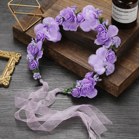 Boho Style Flower Headbands for Women Girls Floral Garland Wreath Tiaras Wedding Crown Hair Accessories Headpieces Jewelry Gifts