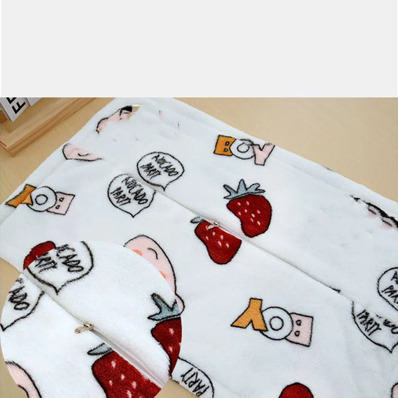 Autumn Winter Coral Velvet Children's Pillow Case Cartoon Pattern Boy Girl Pillowcase With Zipper Kindergarten Baby Pillow Cover