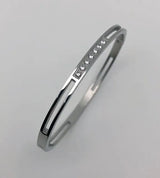 New Design Zircon inlaid Bracelets & Bangles For Women Gold Silver Color Stainless Steel Waterproof Luxury Brand Jewelry Gifts