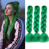 Jumbo Braids Hair Extension 24 inches 3 Pcs/Lot Synthetic YAKI Textured Braided Hairpiece For Twist Box Crochet Braiding Hair