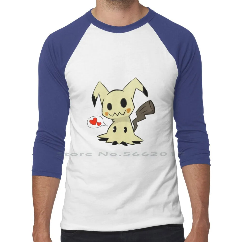 Little Mimikyu T Shirt 100% Cotton Mimikyu Cute Short Long Sleeve Tee Top