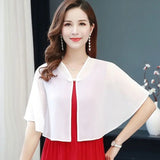 Korean Solid Chiffon Transparent Sunscreen Shawl Female Summer Air Conditioned Blouse Cardigan Neck Guard Cloak Silk Scarf R13