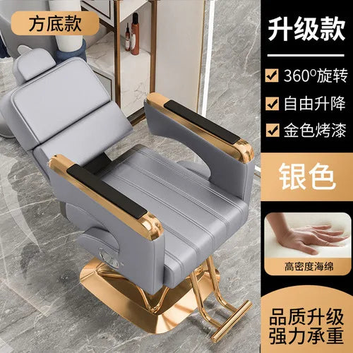 Luxury Designed Barber Chair Reclinable Portable Beauty Salon Barber Chair Swivel Hidraulic Cadeira De Barbeiro Furniture