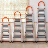 Home Indoor Portable Stairs Modern Telescopic Step Stools Folding Aluminum Ladder Kitchen Multi-function Herringbone Step Ladder