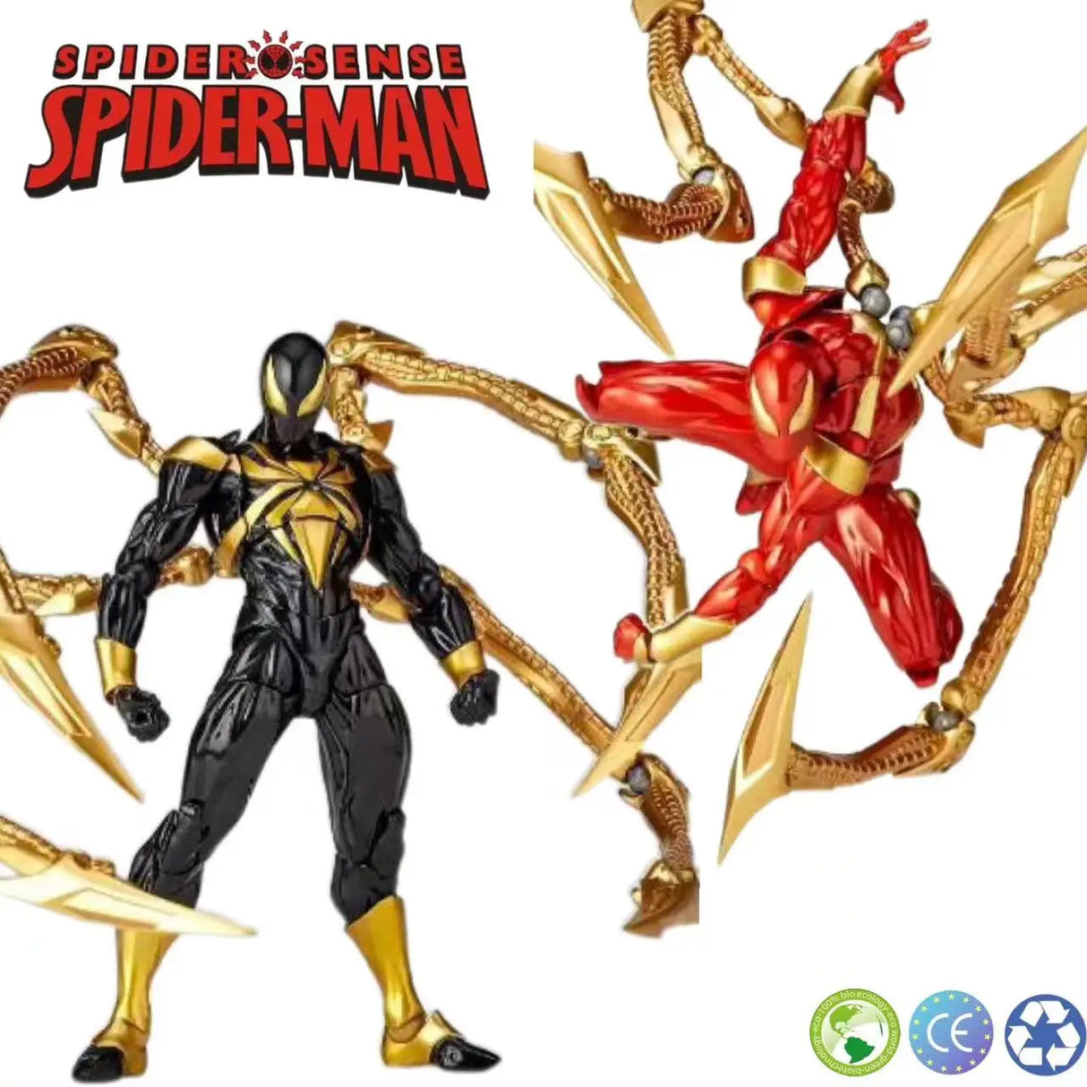 New Kaiyodo Iron Spiderman Ation Figurine Amazing Yamaguchi Animation Figure Pvc Model Collection Toy Gift