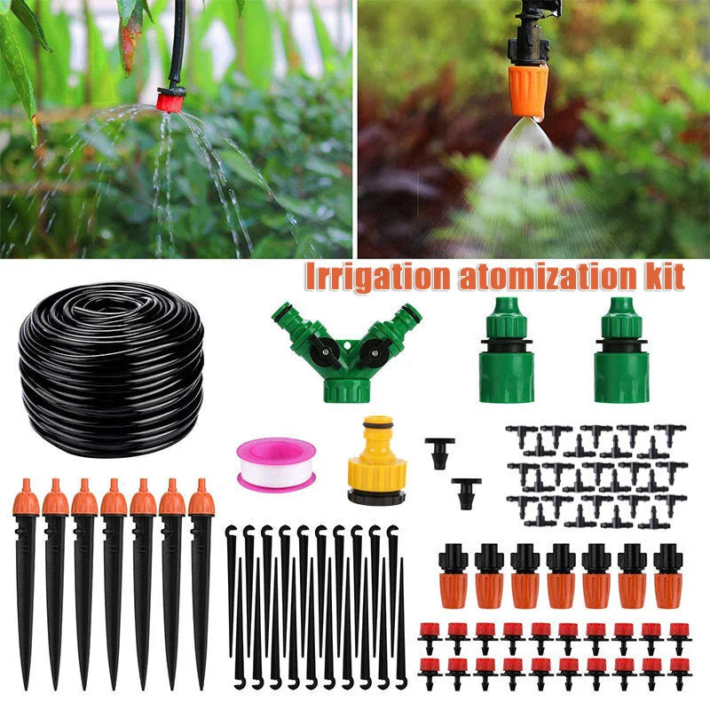 149pcs Mist Cooling Automatic Irrigation System Automatic Irrigation Equipment Set For Gardening Lawn