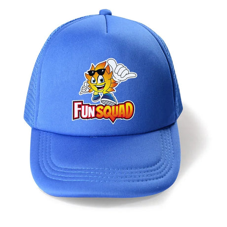 Fashion New Fun Squad Cartoon Kids Adjustable Baseball Cap Children Boys Girls Mesh Hat Baby Sun Hat