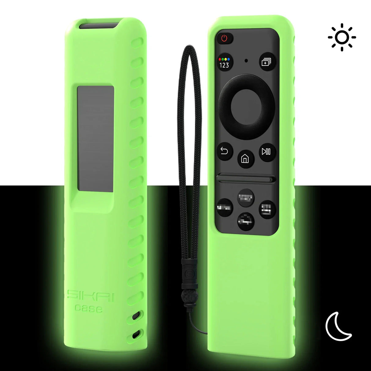 SIKAI Silicone Cover for Samsung BN59-01432A Original Voice Smart TV Remote Control Case for 2023 Solar Charging TM2360E TM2361E