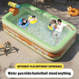 1.3M Baby Kids Swimming Pool Inflatable Summer Water Pools Outdoor Game Garden Party Adults Childern Bathing Pool Yard Household