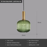 Nordic Retro restaurant colorfull Glass pendant lights Creative living room Lamp Simple bedside lamp LED E27 light