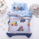 Children's Cotton Three-piece Set Kindergarten Nap Cartoon Bed Sheet Quilt Cover Cotton Bedding Kit Pillowcase CP27