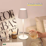 LED Desk Lamp Bar Restaurant Ambiance Wireless Table Lamps Study Office Light Waterproof Touch Lamp with USB Charging