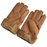 Natural Sheepskin Gloves for Men Winter Warmth Fur Integrated Thicken Outdoor Windproof Cycling Gloves Men's Sheepskin Перчатки