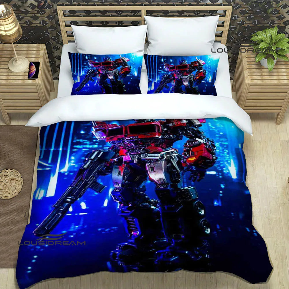 T-Transformers Cartoon Bedding Sets exquisite bed supplies set duvet cover bed comforter set bedding set luxury birthday gift