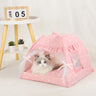 Pet Tent Bed Cats House Supplies Products Accessories Warm Cushions Furniture Sofa Basket Beds Winter Clamshell Kitten Tents Cat