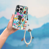 HERLOOK Imitation Pearl Phone Charm Ailce Y2K Accessories Beads Chain Lanyard Straps for Phone Case Girls Gift Telephone Jewelry