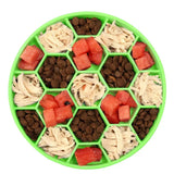 Pet honeycomb slow food bowl dog choking bowl antiskid dog bowl silicone suction cup slow food bowl Pet supplies accessories