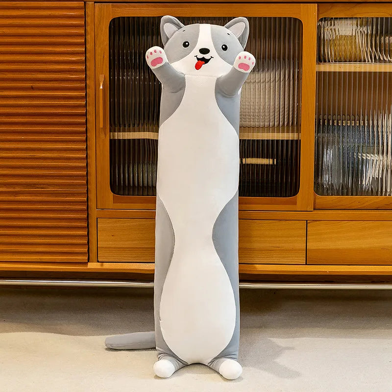 130CM Cute Soft Long Cat Pillow Plush Toys Stuffed Pause Office Nap Pillow Bed Sleep Pillow Home Decor Gift Doll for Kids Girl