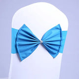 10/50pcs/Lot Bow Chair Sashes Band For Wedding Party Birthday Banquet Spandex Stretch Blend Chair Bow Tie Band Belt Ties Cover