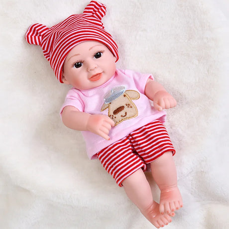 30cm Reborn Dolls Baby Reborn Toys Doll Waterproof Vinyl Bebe Doll Cute Mini Reborn Baby Doll For Girls Birthday Gift