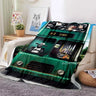 Cartoon Sheep S-Shaun Blanket Children Flannel Blanket Portable Home Travel Camping Sofa Picnic Blanket