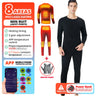 24 Areas Winter Self Heating Jacket Men Heated Underwear Thermal Tops Pants Motorcycle Heated Jacket Mobile Phone APP Control