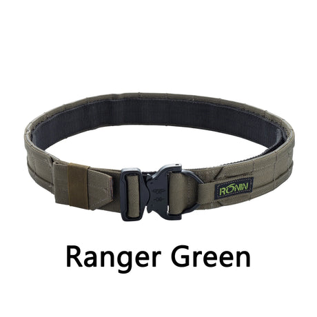 Ronin Style Tactical SENSHI Belt 【1.5 Inch】 Outdoor Military Hunting Double Layer Belt Molle System AIRSOFT