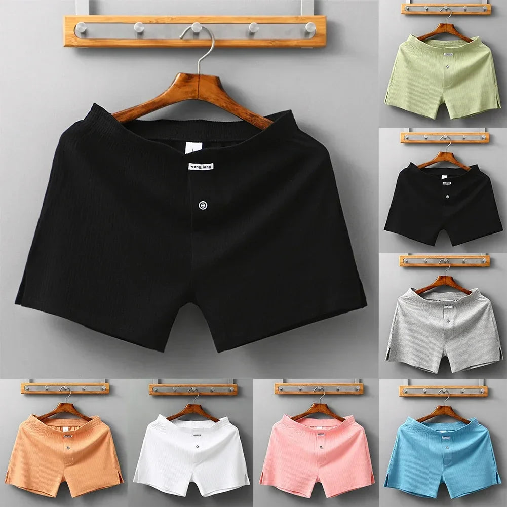 Sexy Men Cotton Boxer Briefs Convex Pouch Underwear Shorts Trunks Comfort Underpants Threaded Arrow Pants Elastic Male Panties