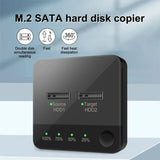 USB 3.1 M.2 SATA NGFF Dual-Bay SSD Enclosure Dock Station Offline NGFF Reader State Solid SATA Clone Drive O1U0