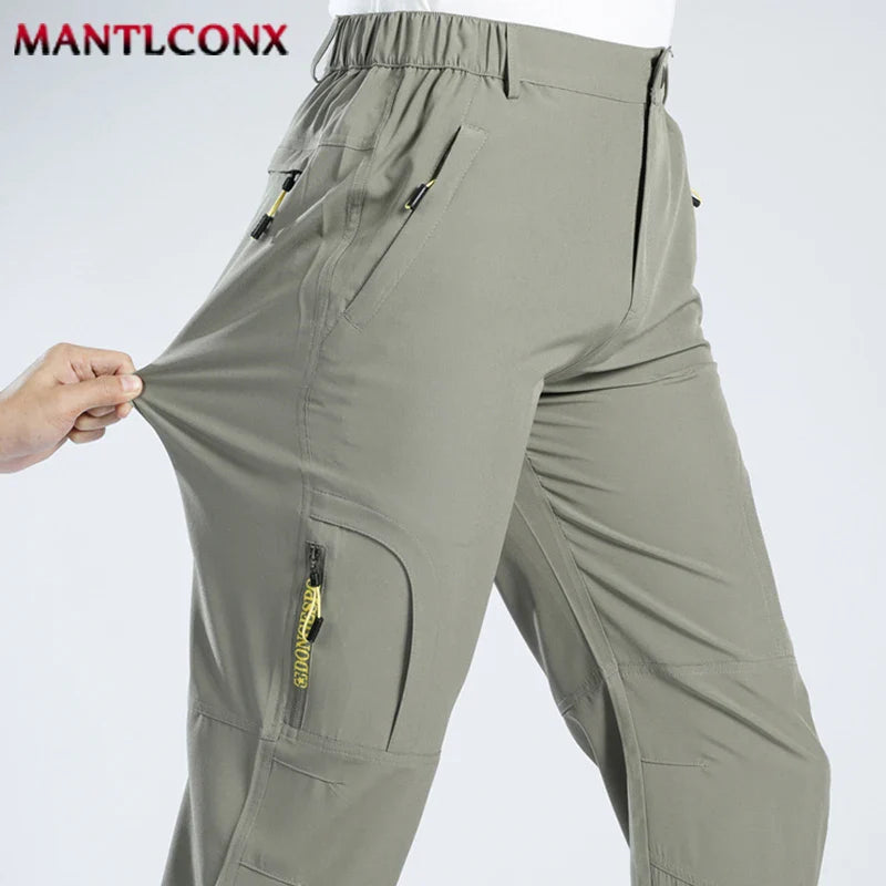 XL-5XL Lightweight Hiking Camping Trousers Men Thin Summer Pants for Men Sweatpants Stretch Quick Dry Casual Men's Pants Joggers