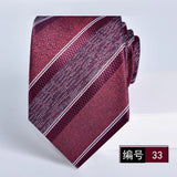 ties for men 2024 Luxury Wine Red Groom Wedding Accessories Dot Stripe gravata 8cm Necktie Kravaty Corbatas De Hombres