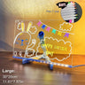 Christmas DIY Erasable And Luminous Acrylic Transparent Writing Board LED Fluorescent Board Children's Puzzle Drawing Toys