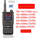 Radtel RT-470X Multi-bands Ham Walkie-Talkies 256CH Air Band Two Way Radio Station Aviation NOAA Police Marine Transceiver PTT