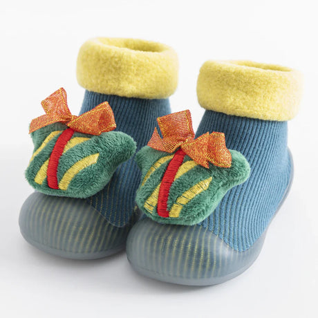 baby sock shoes for winter thick cotton animal styles cute baby floor shoes anti-slip first walkers 0-3 years Christmas gifts