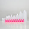 100pcs 5ml-120ml LDPE Empty Plastic Squeezable Bottles Eye Dropper E Liquid Juice Refillable Containers with Caps and Plug Tips