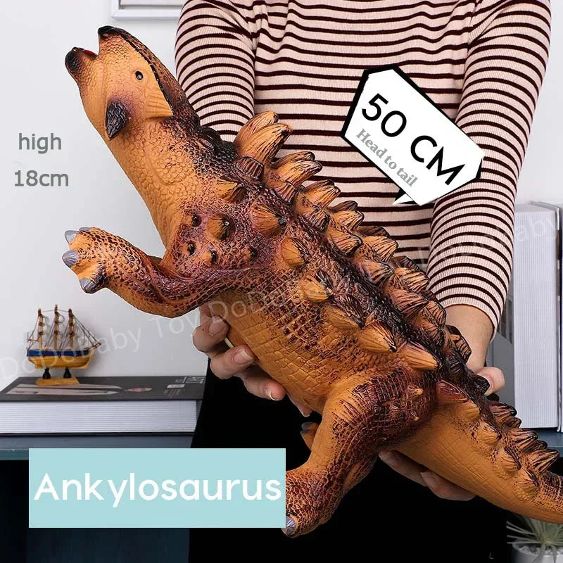 Super Big Soft Dinosaur Toys Tyrannosaurus Rex Model Brachiosaurus Jurass Puppets Shark Dinosaur Park Worlds Toy for Boys Kids