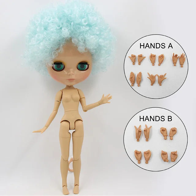 ICY DBS Blyth doll 1/6 bjd tan skin joint body shiny face 30cm toy girls gift